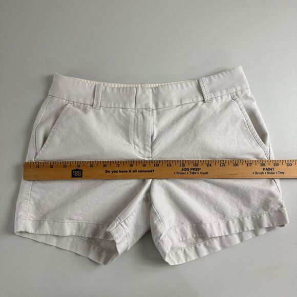 J Crew Women's Chino Shorts Light Gray 100% Cotton Size 4 - Picture 7 of 11